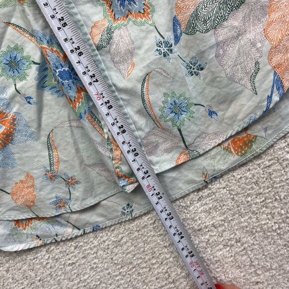 Etro Men's Powder Blue Japanese Style Floral Tropical AOP Button-Up Shirt Sz 38 - Picture 7 of 13